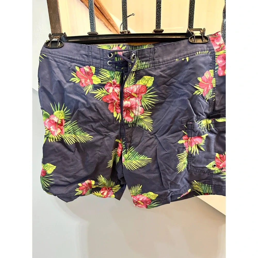 j crew hawaiian swim‎ trunks 29